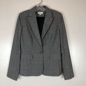 Ann Taylor LOFT Blazer Size 4 Gray Wool Blend